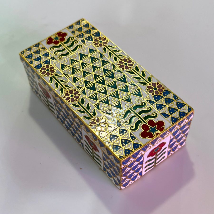 Rosy Blues Cloisonne Box