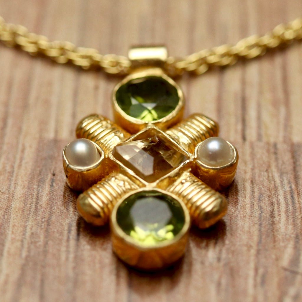 jenny-lind-peridot-citrine-and-pearl-necklace-996596 Jenny Lind Peridot, Citrine and Pearl Necklace