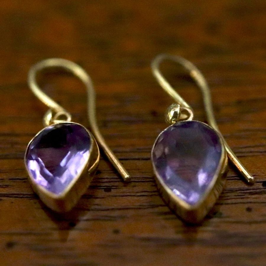 Lost Hearts Amethyst Earrings